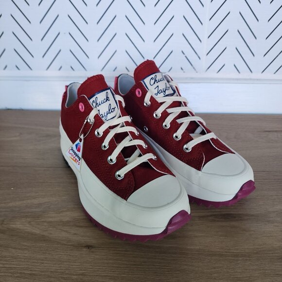 ❤️Converse Run Star Hike Platform Color Pop Sz 6 Men's Shoes Sneaker Red A14272C - Picture 3 of 8